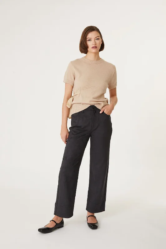 Andie Faux Suede Pant Stylish Casual Pants