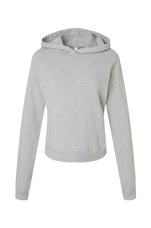 Bella + Canvas Womens Classic Hooded Sweatshirt Hoodie - Heather Grey - NEW