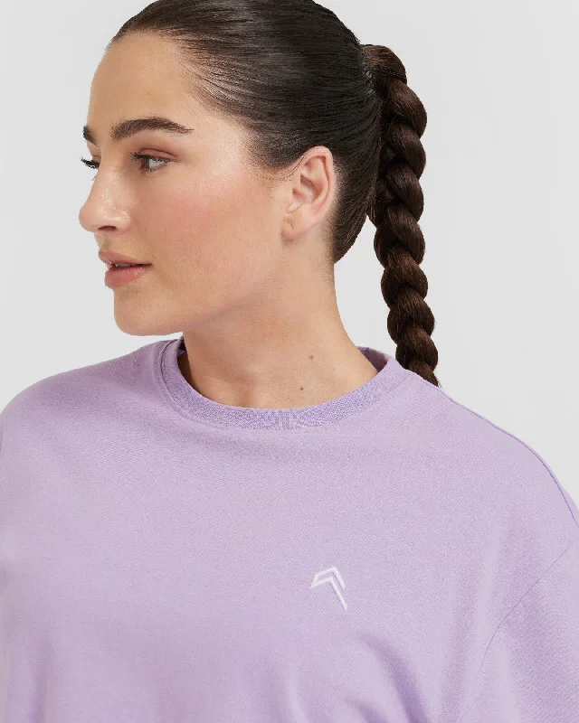 Classic Oversized Lightweight T-Shirt | Wisteria Purple