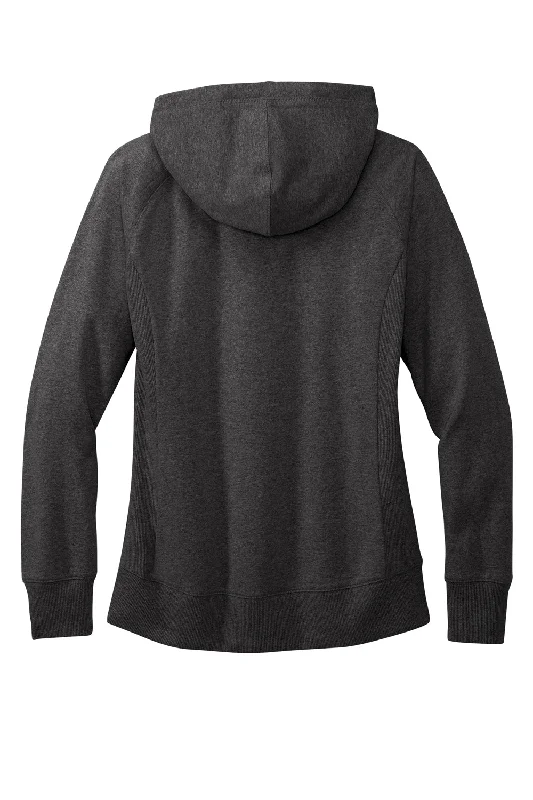 District Womens Re-Fleece Hooded Sweatshirt Hoodie - Heather Charcoal Grey