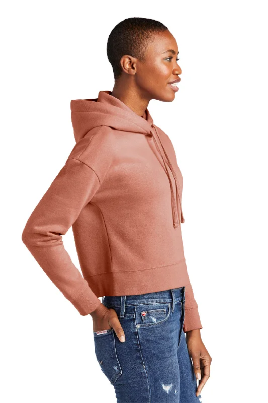 District Womens V.I.T. Fleece Hooded Sweatshirt Hoodie - Desert Rose