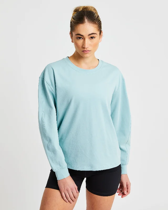 Essence Drawcord Jumper - Washed Sage