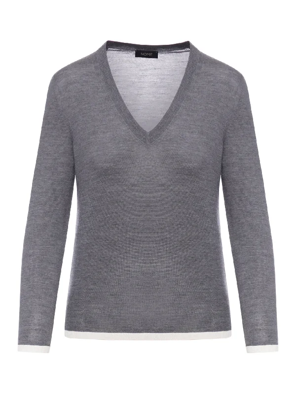 V-neck sweater