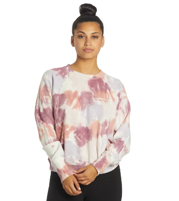 Spiritual Gangster Bridget Raglan Pullover Dust Storm Tie Dye