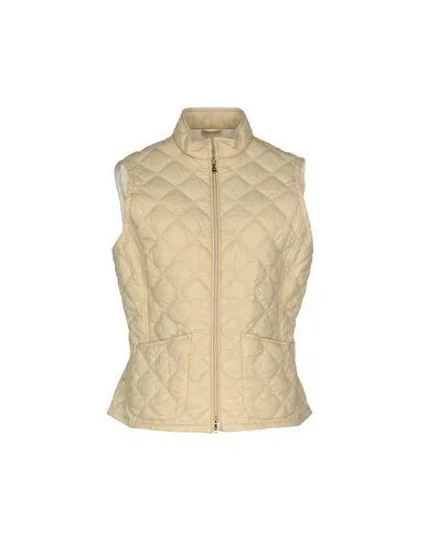 Fay Women Synthetic Down Jacket Beige M INT