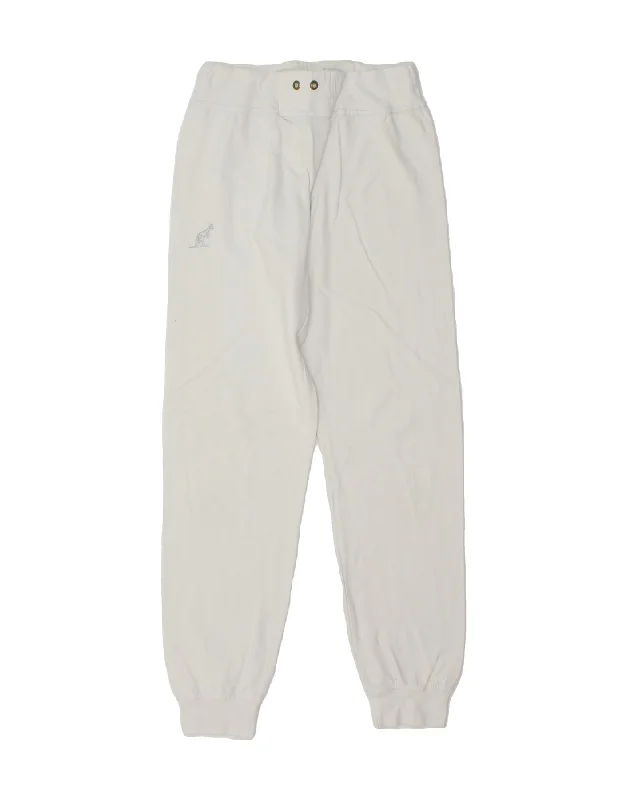 AUSTRALIAN L'ALPINA Womens Tracksuit Trousers Joggers IT 44 Medium White