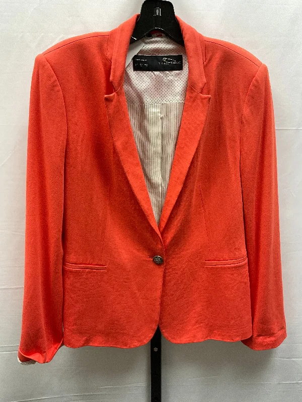 Blazer By Zara Basic In Orange, Size: Xl