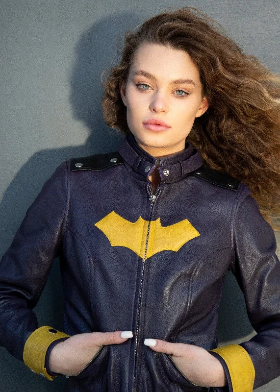 Womens DC Comics Batgirl Leather Jacket