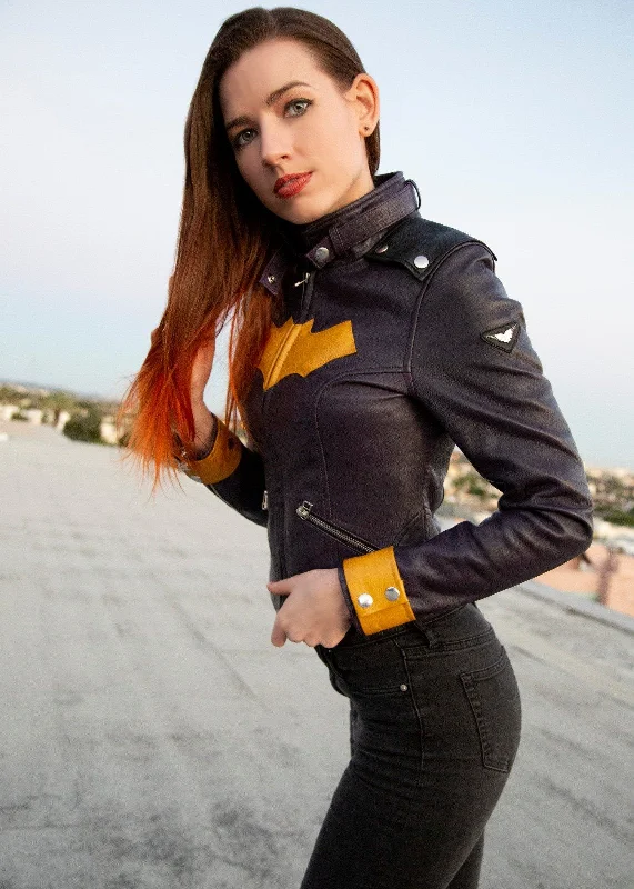 Womens DC Comics Batgirl Leather Jacket