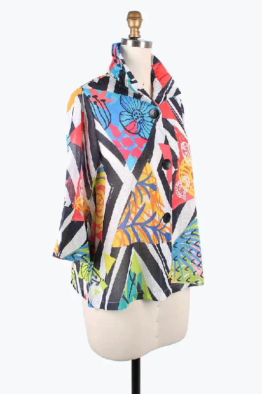 Damee Tropical Diamond Short Jacket 4864-MLT