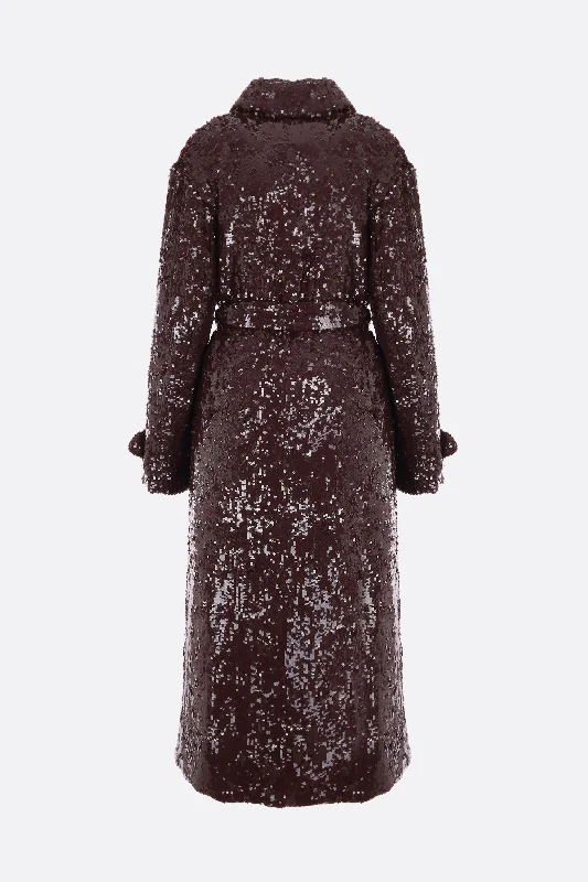 Ronas viscose coat with sequins