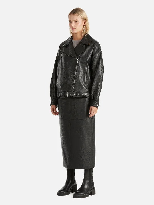 Eden Textured Leather Jacket