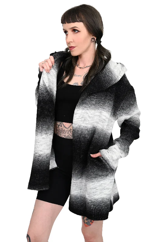 Film Strip Open Front Cardigan