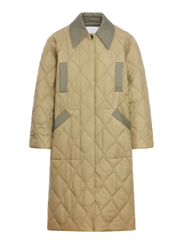 long quilted jacket