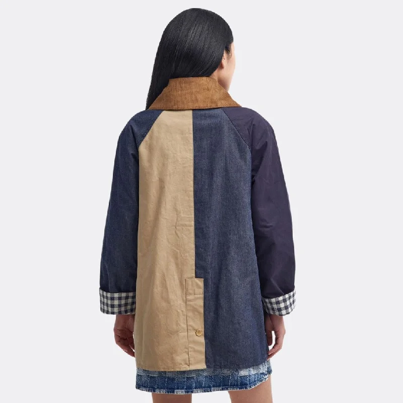 Gunnerside Patch Showerproof Jacket (Beige + Indigo + Dark Indigo)