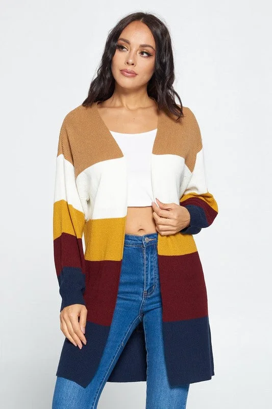 Kelly, Color block cardigan