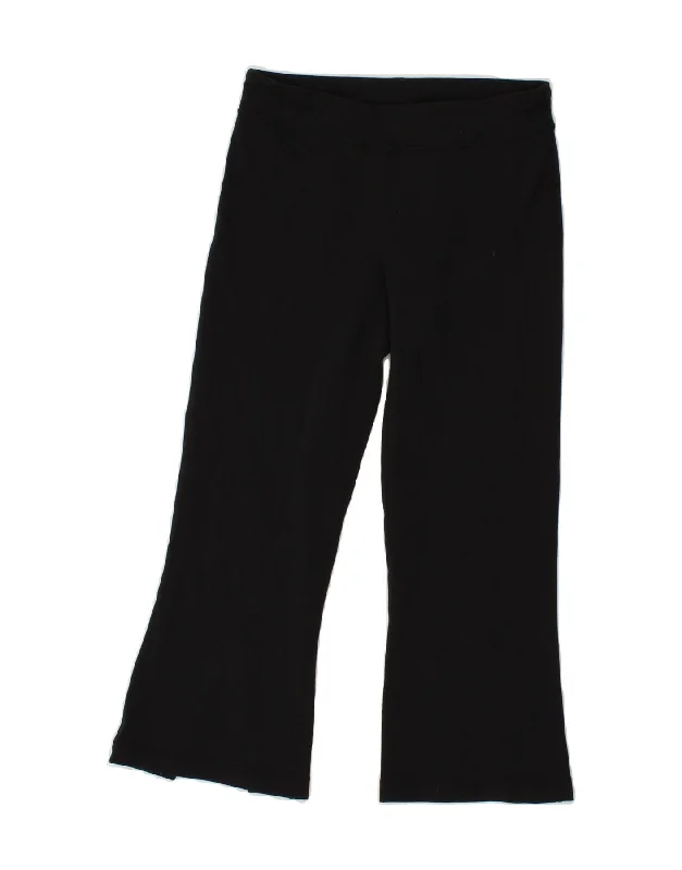 LULULEMON Womens Capri Tracksuit Trousers US 4 Small Black Nylon