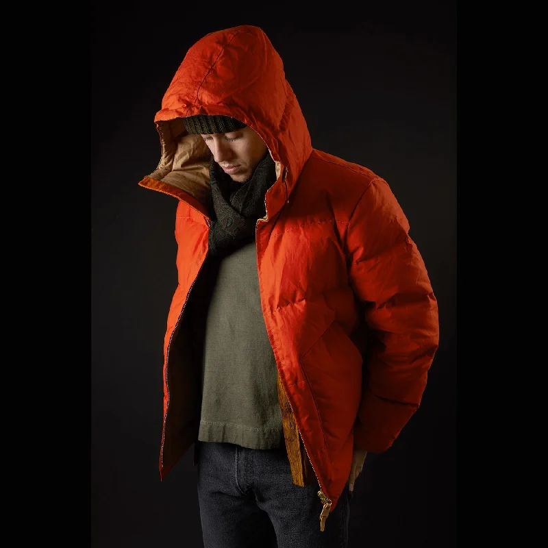 Manifattura Ceccarelli Hooded Down Parka in Orange