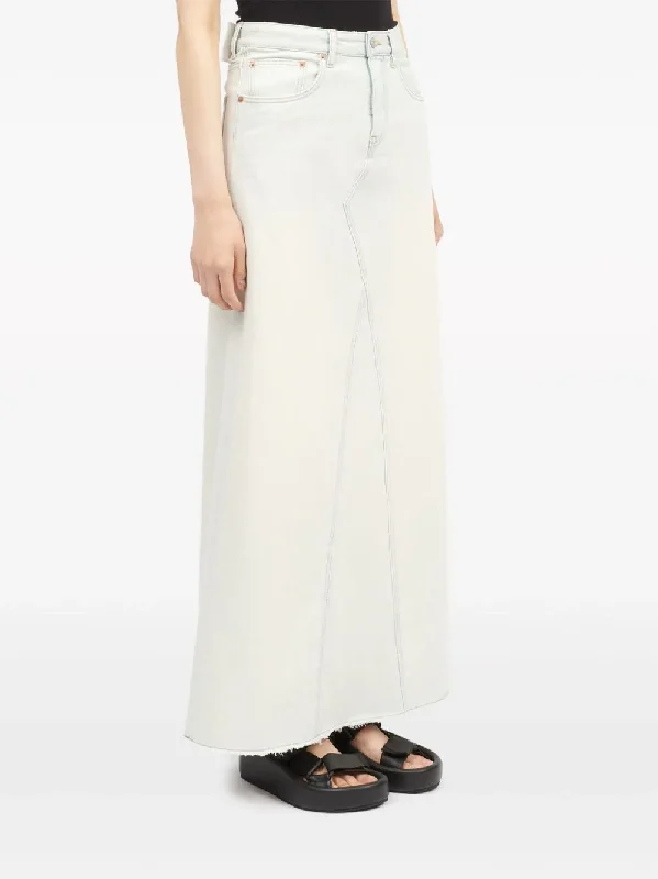 MM6 Women Denim Maxi Skirt