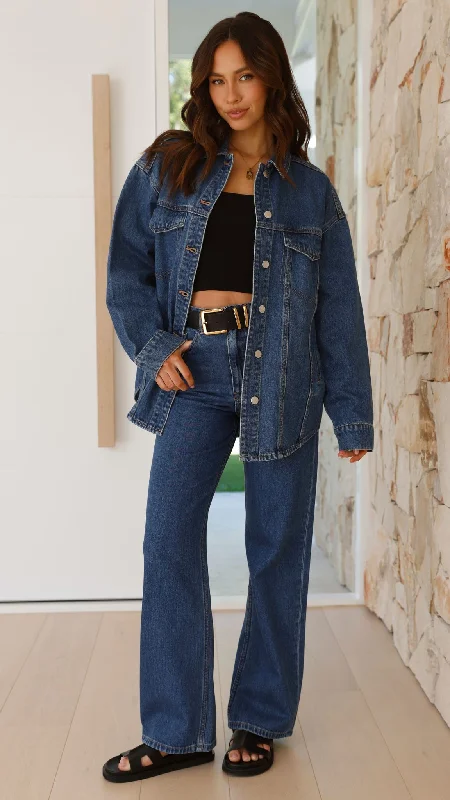 Organic Denim Jacket - Vintage Blue