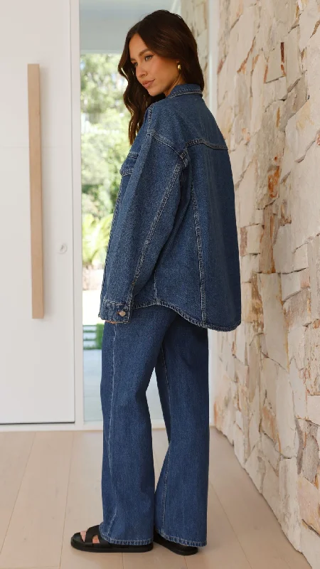 Organic Denim Jacket - Vintage Blue