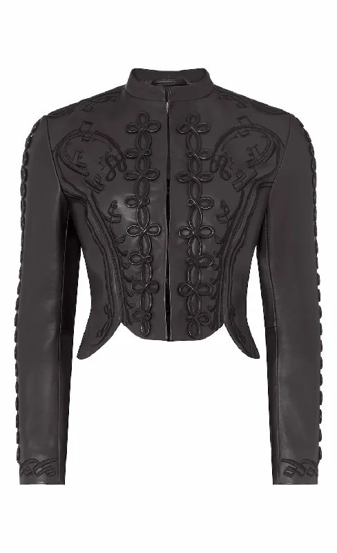 Salerno Leather Jacket - Black