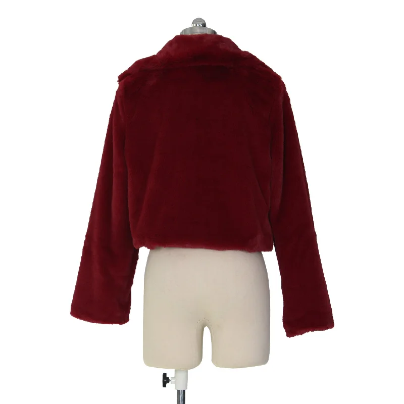 Sweater Short Jacket Velvet Coat