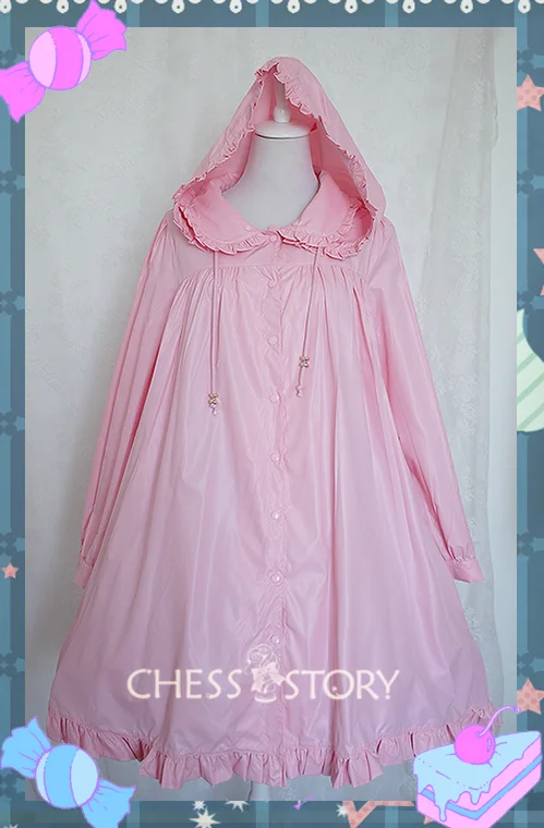 Chess Story~Sweet Rainbow~Elegant Lolita Raincoat Loose Windbreaker