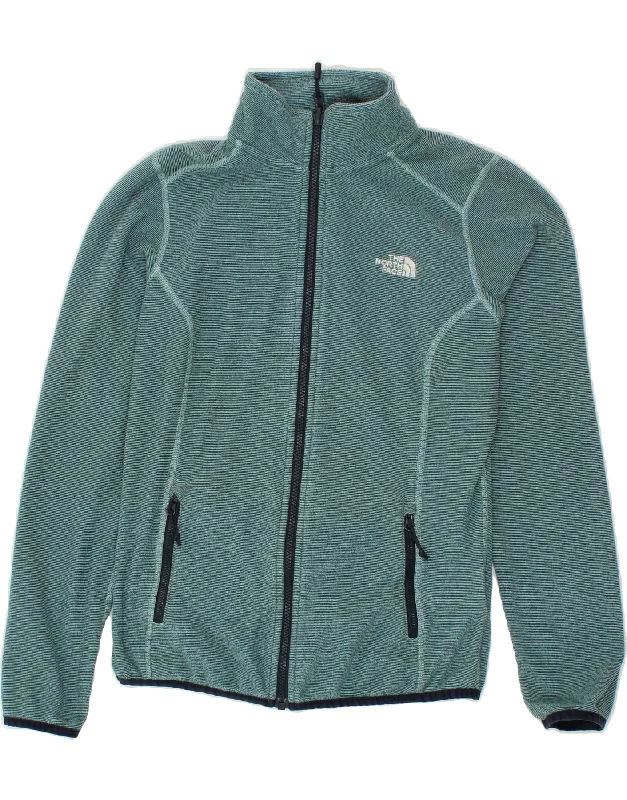 THE NORTH FACE Womens Tracksuit Top Jacket UK 10 Small Green Striped