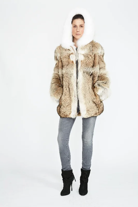 Yana Coyote Fur Jacket