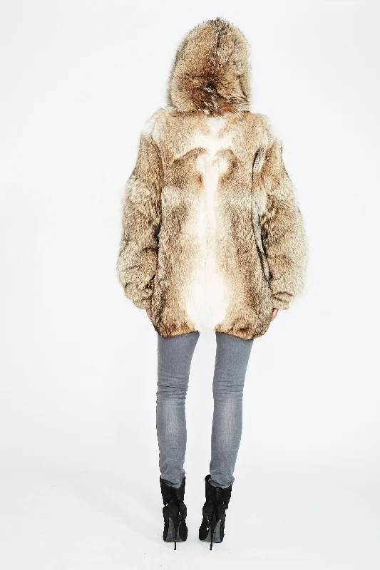 Yana Coyote Fur Jacket