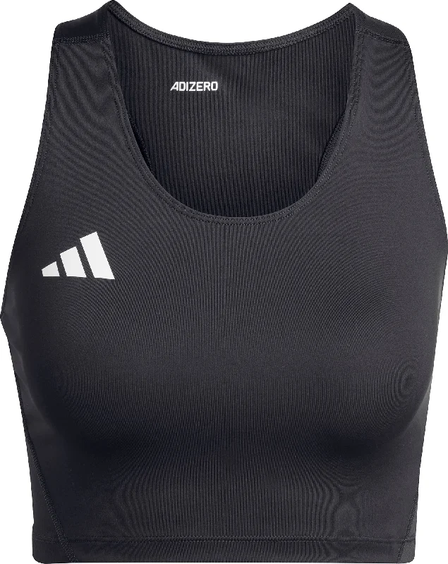 adidas Adizero Essentials Womens Running Crop Top - Black