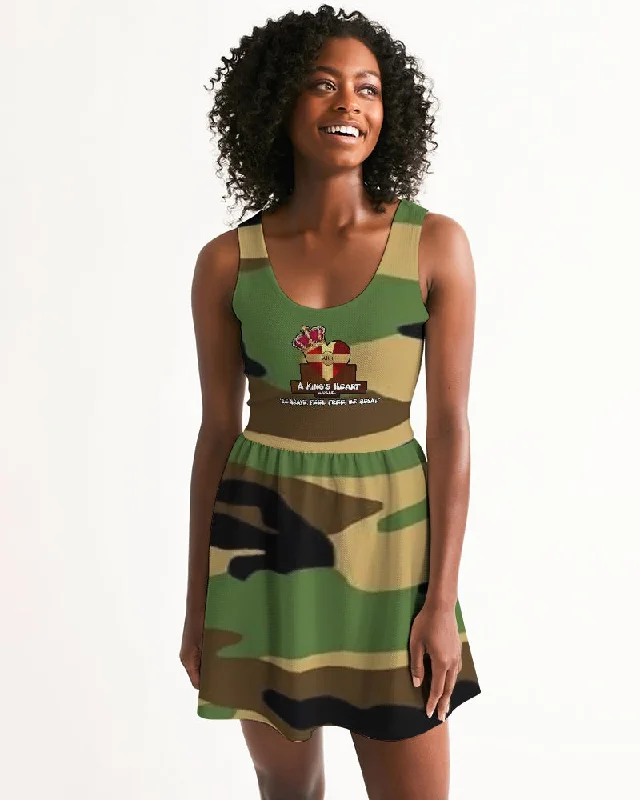 AKH Camouflage Women's Scoop Neck Skater Dress