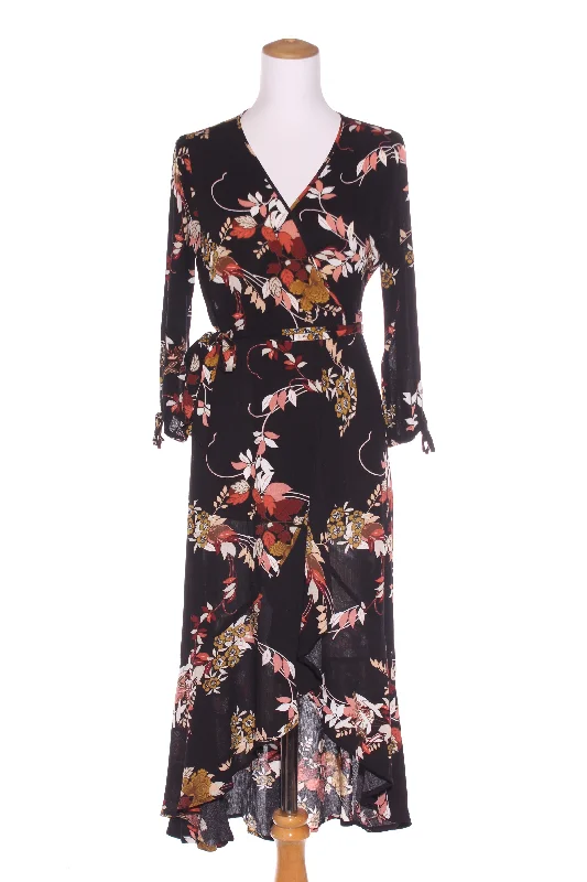 BAND OF GYPSIES - Floral wrap midi dress! 8