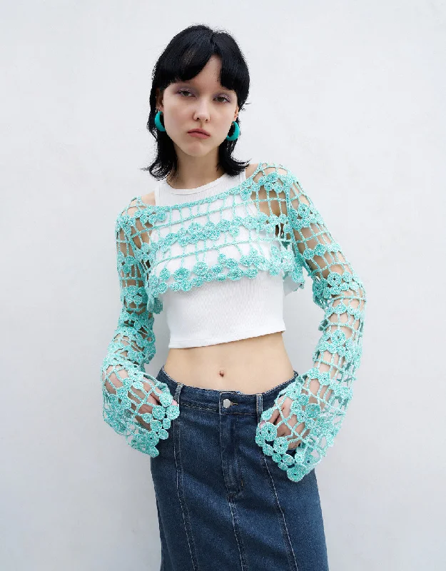 Crochet Knitted T-Shirt