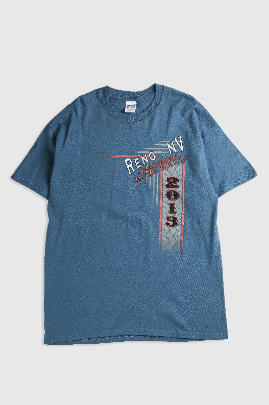 Deadstock Reno Bike Rally Tee - Grey, Neon Yellow, White, Black, Blue