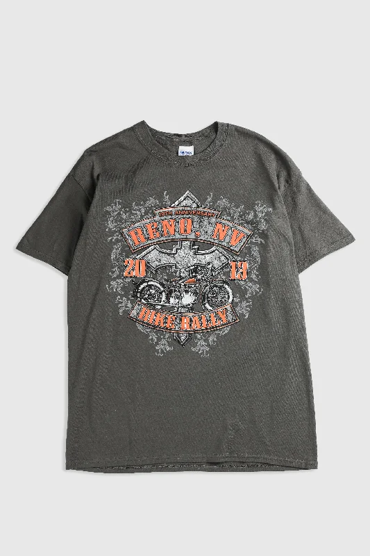 Deadstock Reno Motorcycle Rally Tee - Grey, Black