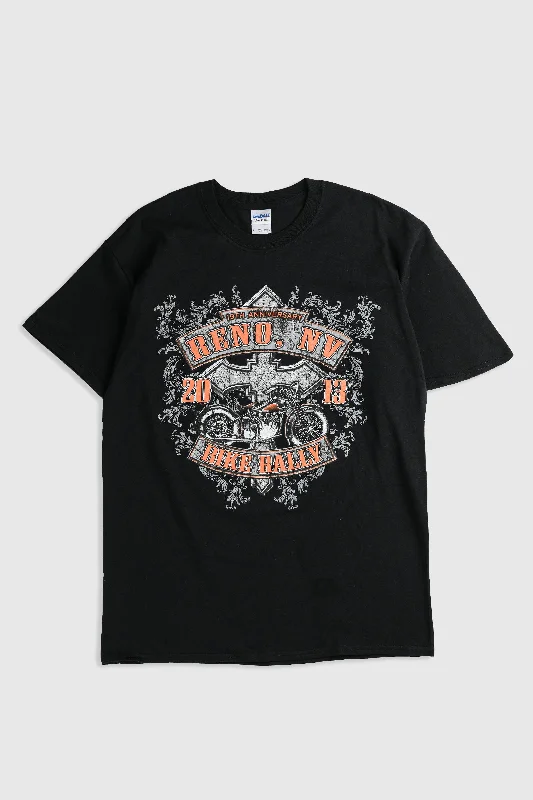 Deadstock Reno Motorcycle Rally Tee - Grey, Black