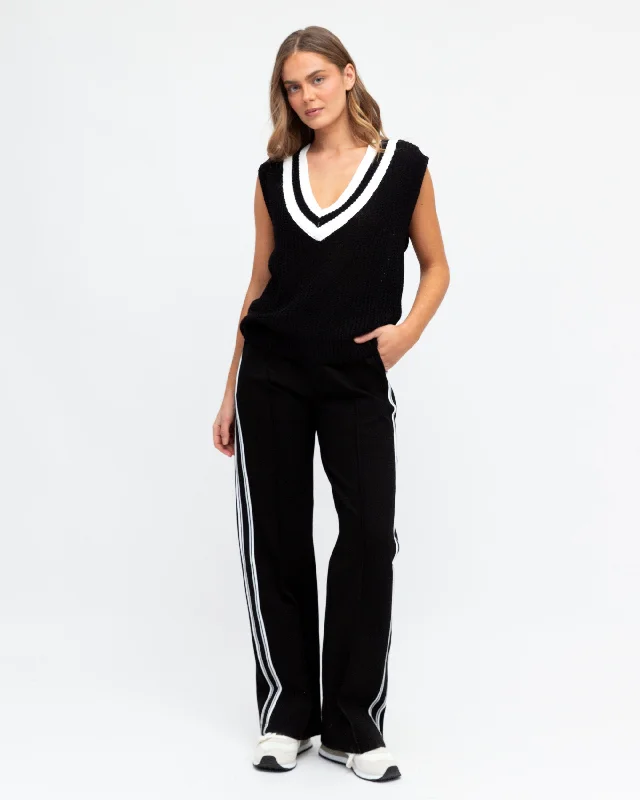 Ebby and I Regular Pants -Black/White