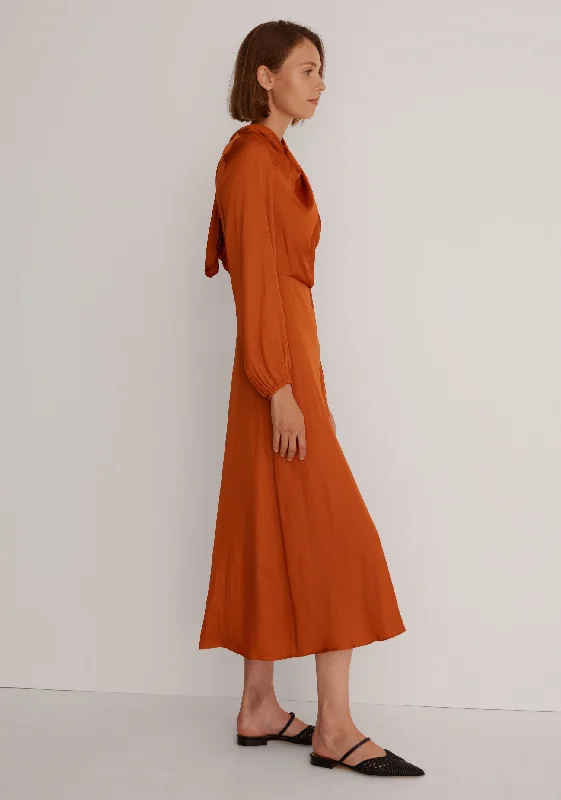 Farrah Dress_Rust