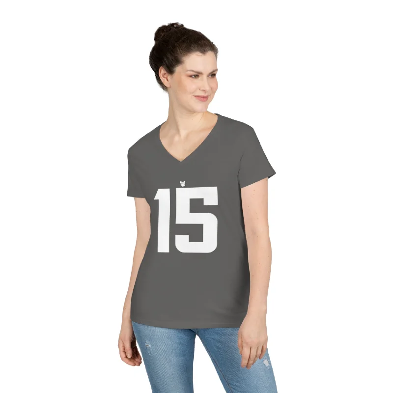 Ladies' V-Neck - Jersey #15