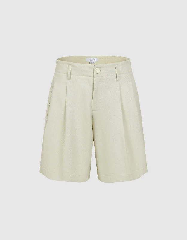 Leisure Shorts With Belt