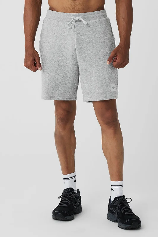 Quilted Stadium Short - Athletic Heather Grey