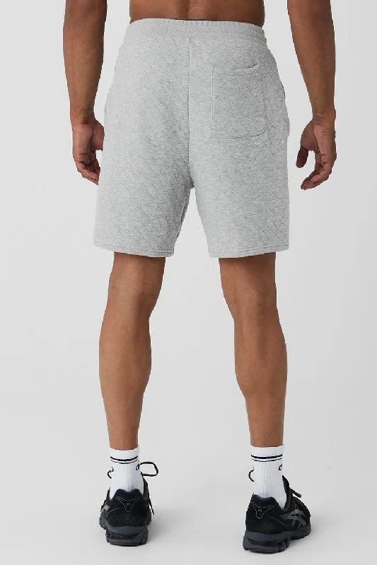 Quilted Stadium Short - Athletic Heather Grey