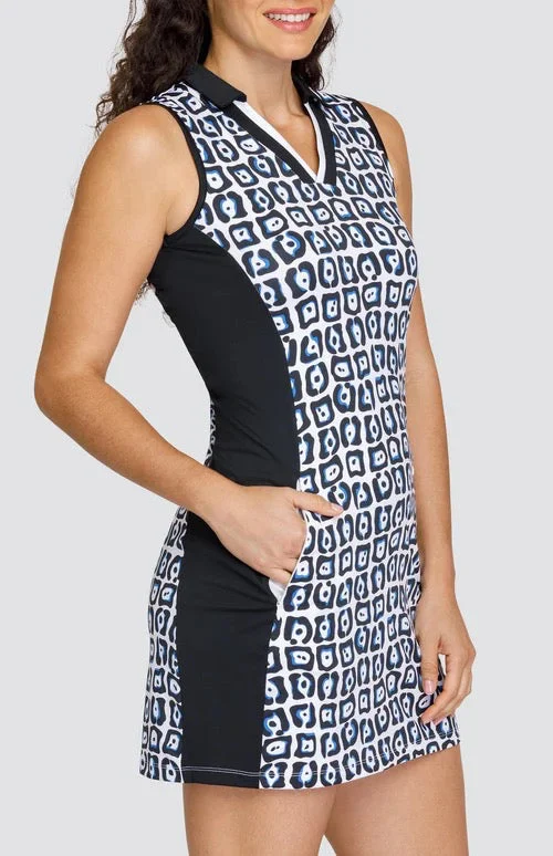 New Tail Activewear Indy 35"" Golf Dress - Jag Grid MSP$117