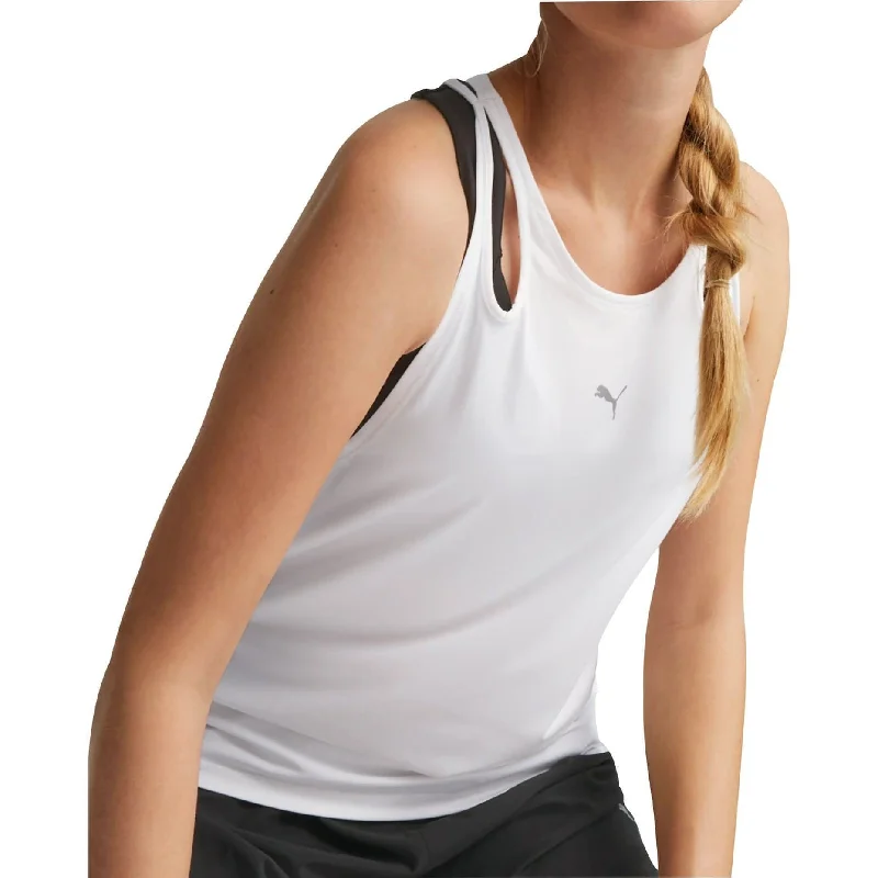 Puma Run Cloudspun Womens Running Vest Tank Top - White