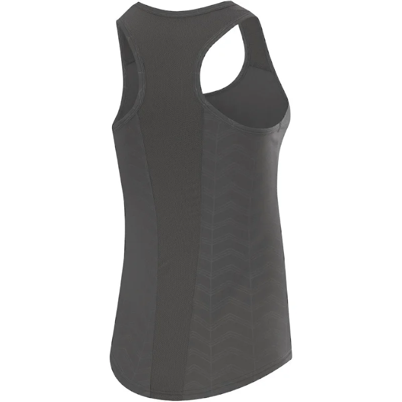 TCA Impulse Printed Racerback Womens Running Vest Tank Top - Grey