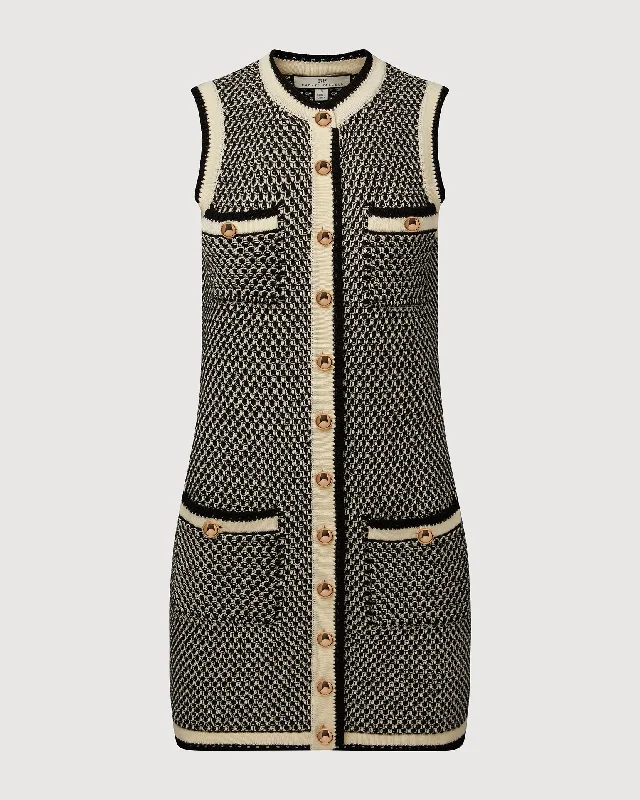 Tweed Knit Mini Dress