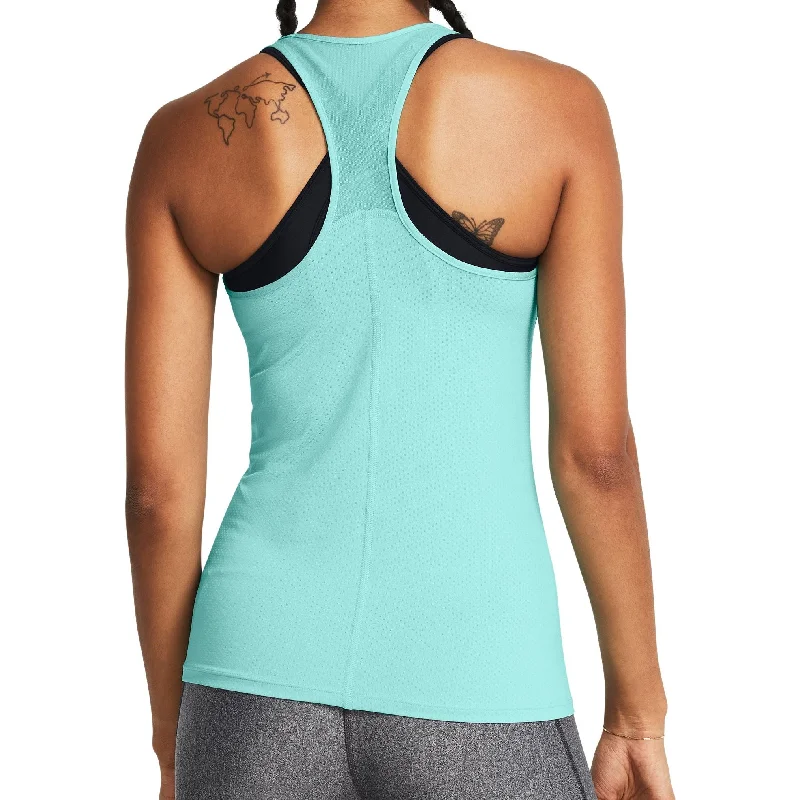 Under Armour HeatGear Racer Womens Training Vest Tank Top - Green