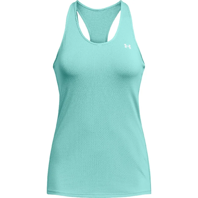 Under Armour HeatGear Racer Womens Training Vest Tank Top - Green